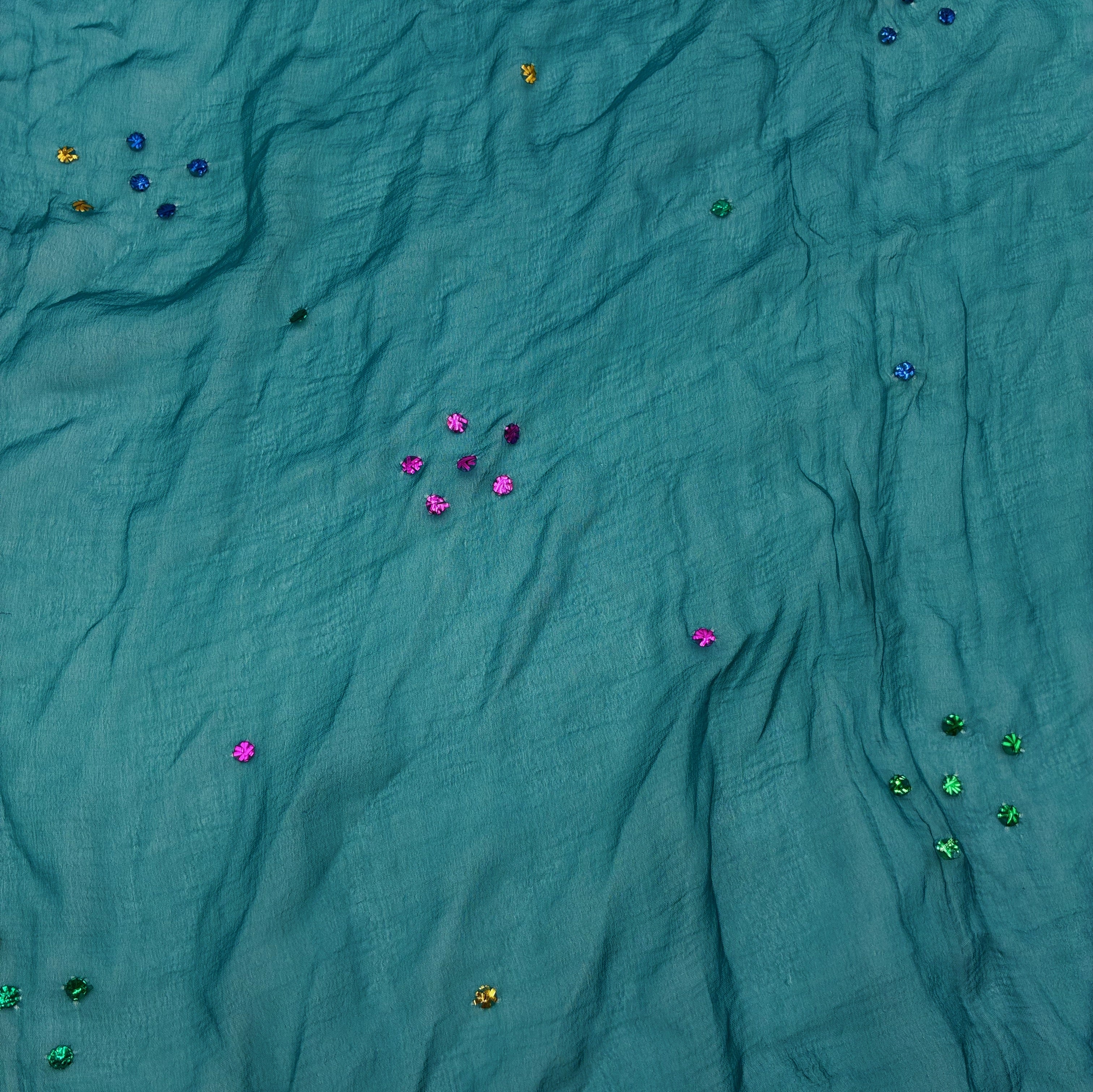 Chiffon - Teal Sparkle (WDW3459)