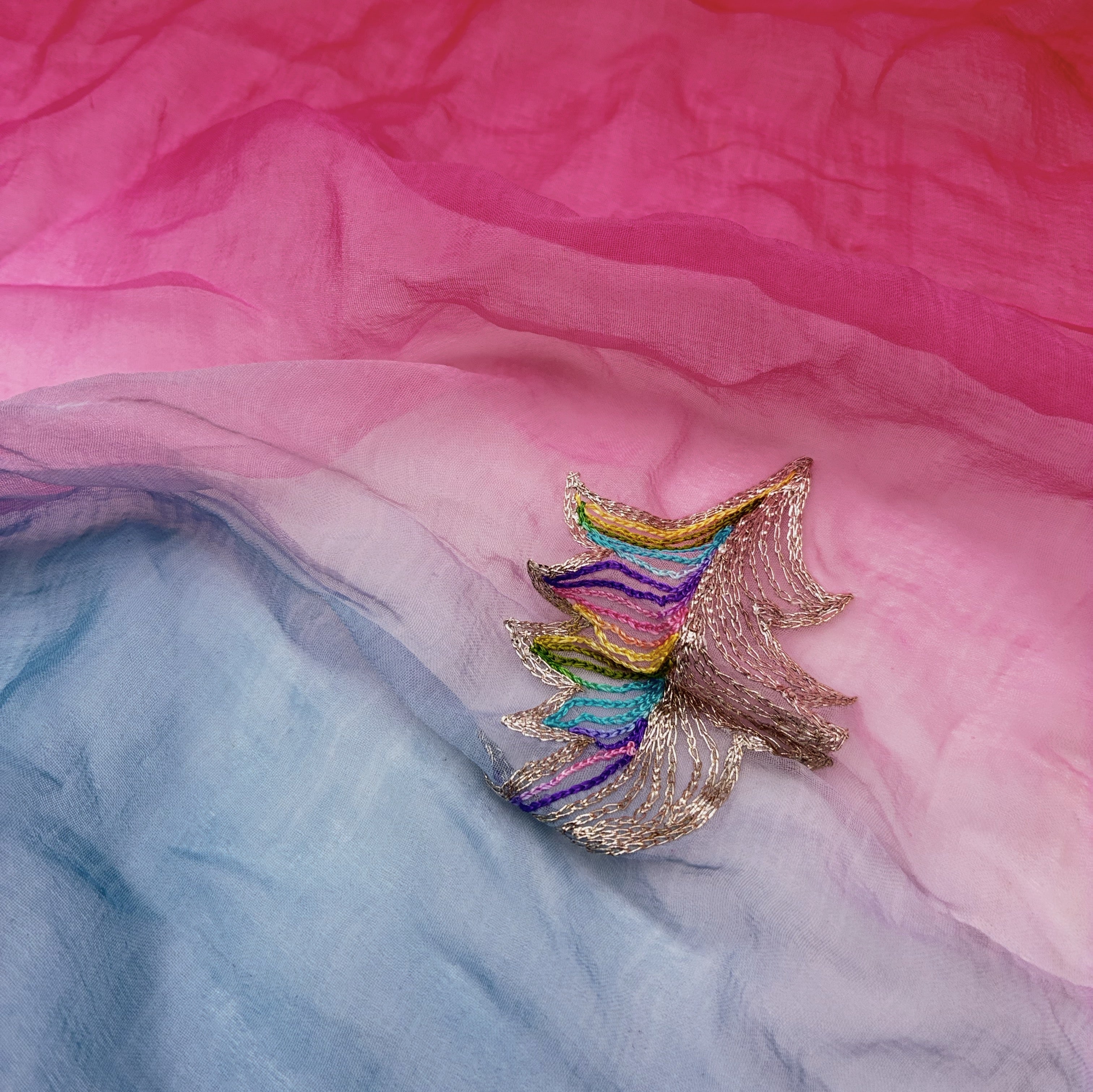 Chiffon - Embroidered Gradient (WDW3461)