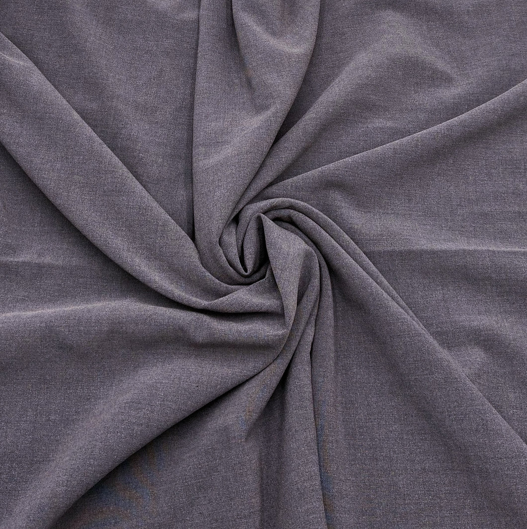 Stretch Rayon Blend Suiting - Storm Grey (WSW0657)