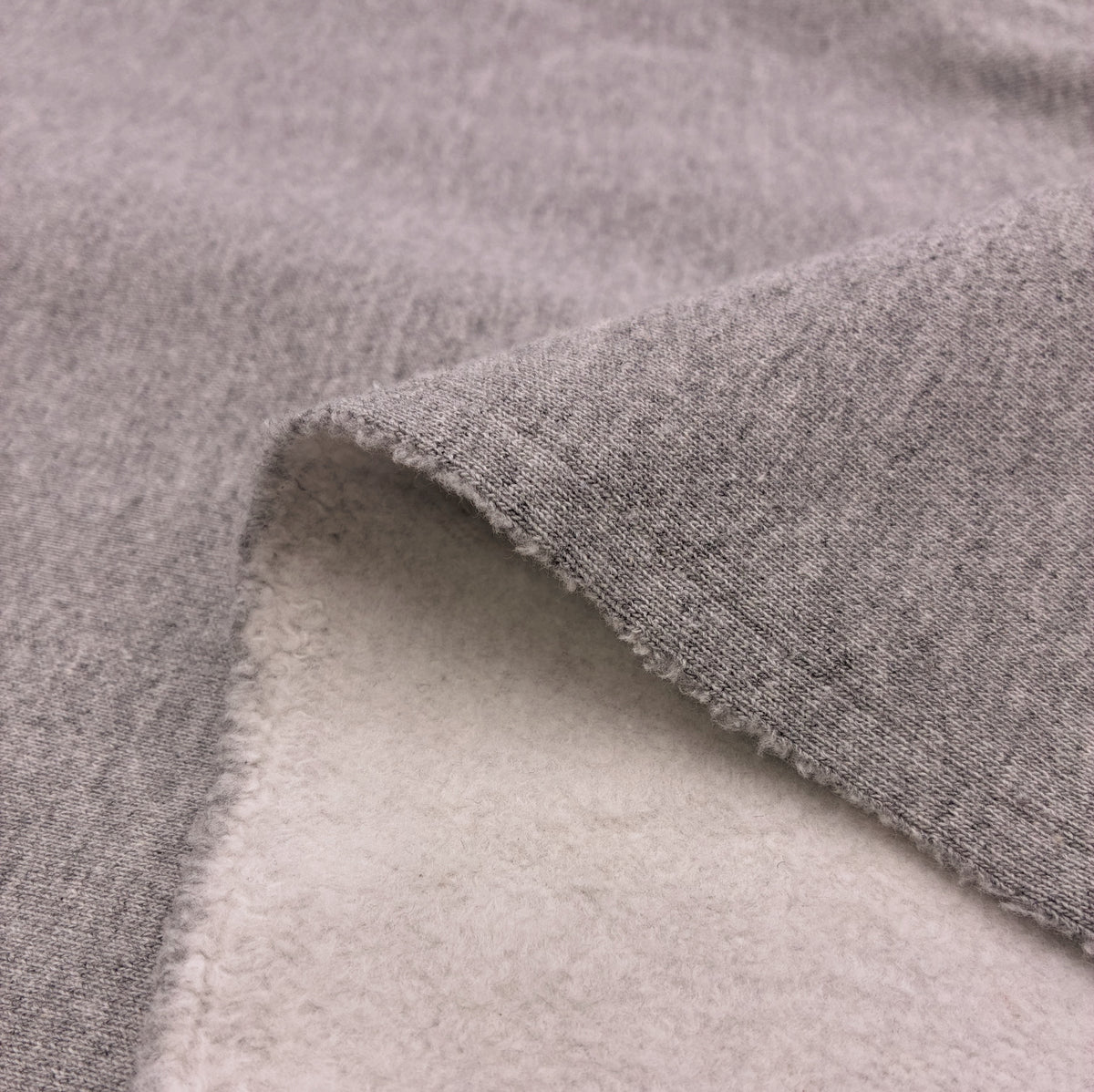 Cotton Blend Hoodie Fleece - Classic Heathered Grey (KSW0529:531)