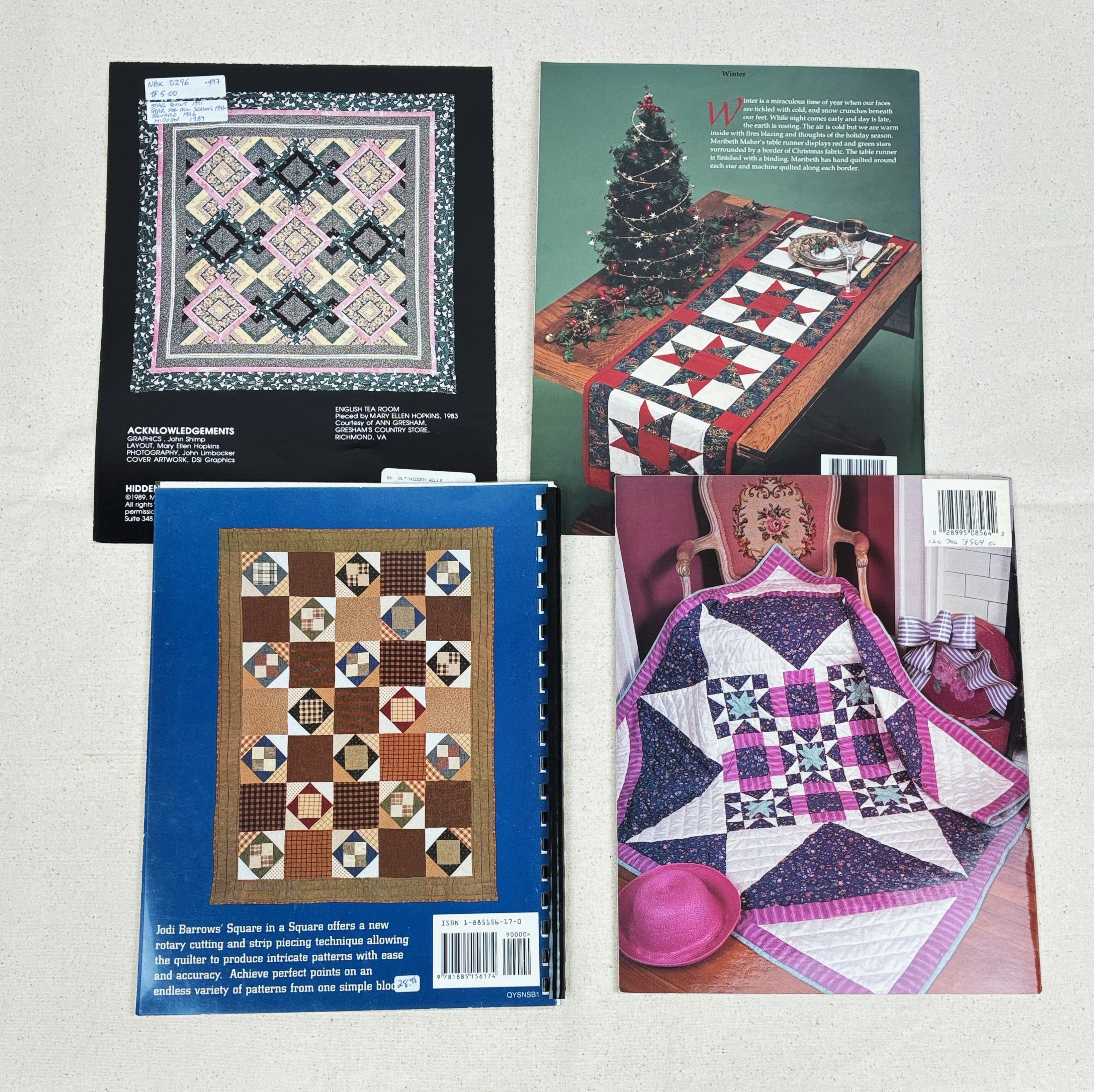 4 Sewing Books - Quilting (NBK0296)