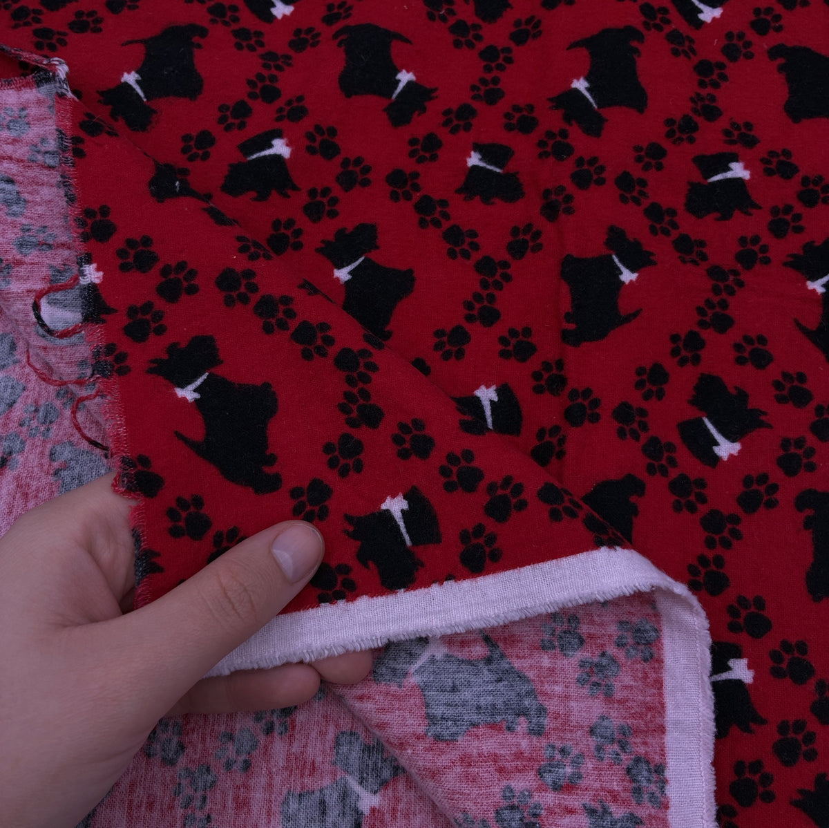 Cotton Flannelette - Scottie Love (WFL0437)