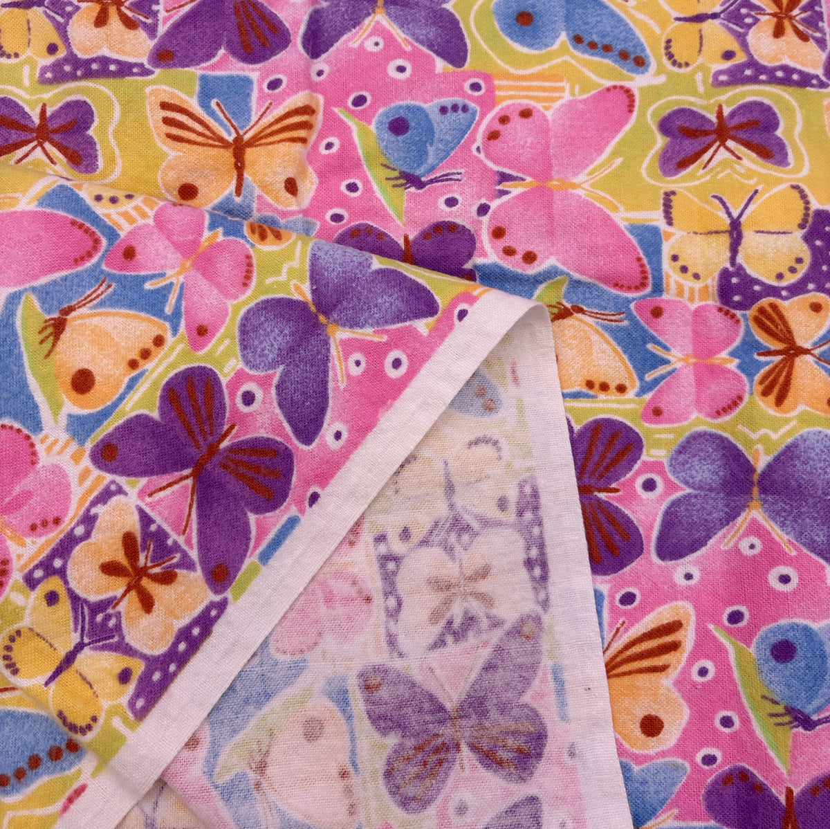 Cotton Flannelette - Retro Butterflies (WFL0455)