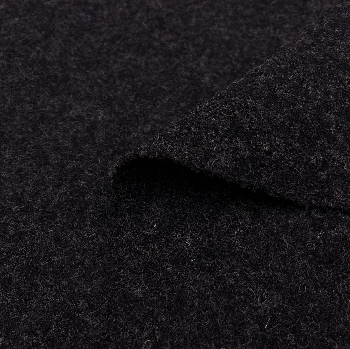 Brushed Wool Sweater Knit - Black Sheep (KSW0540)