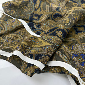 Blouse Weight, Olive Jacobean Paisley (WDW3039)