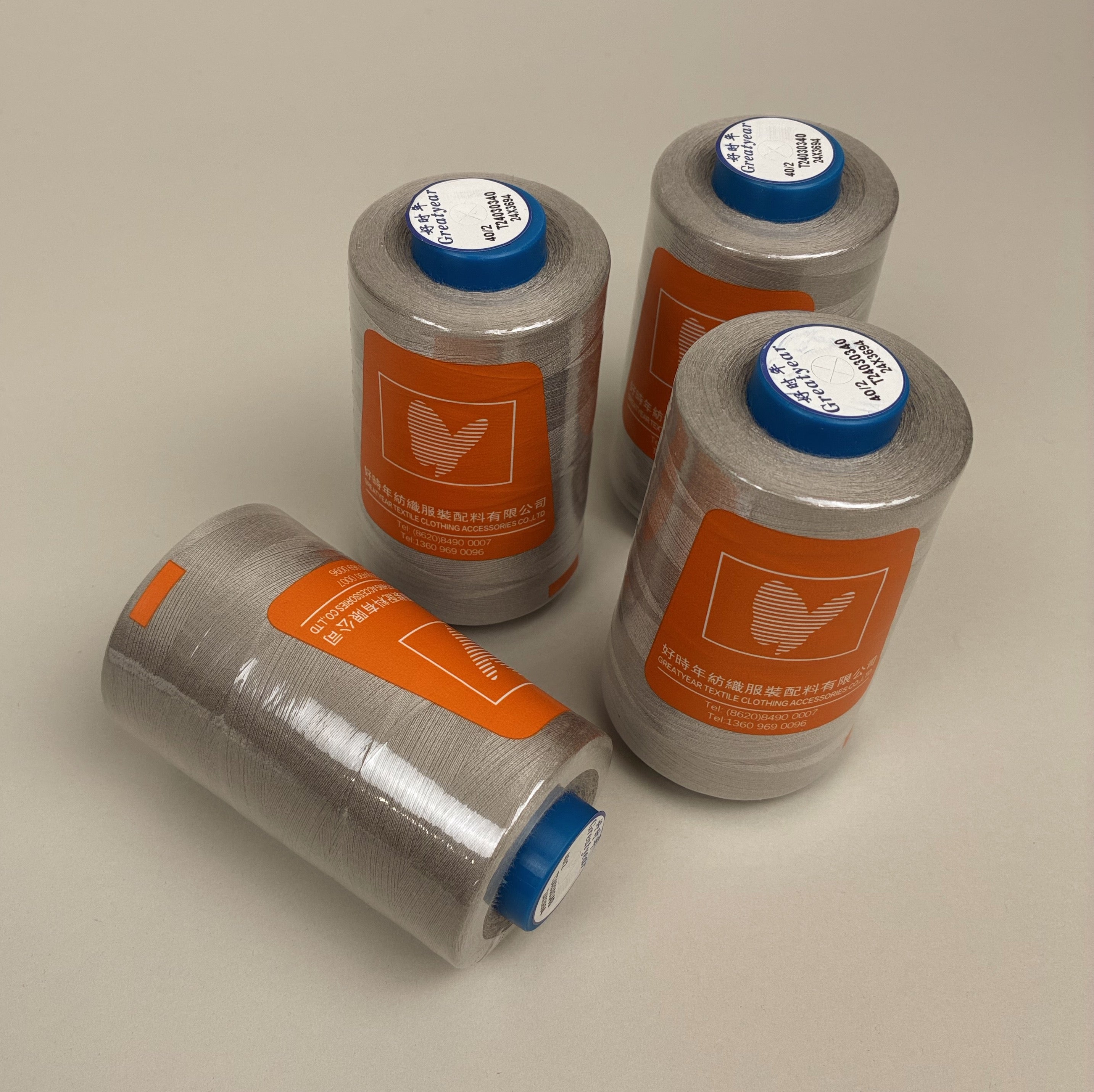 4-Pack Cone Thread - Bone Grey (NTH1245)