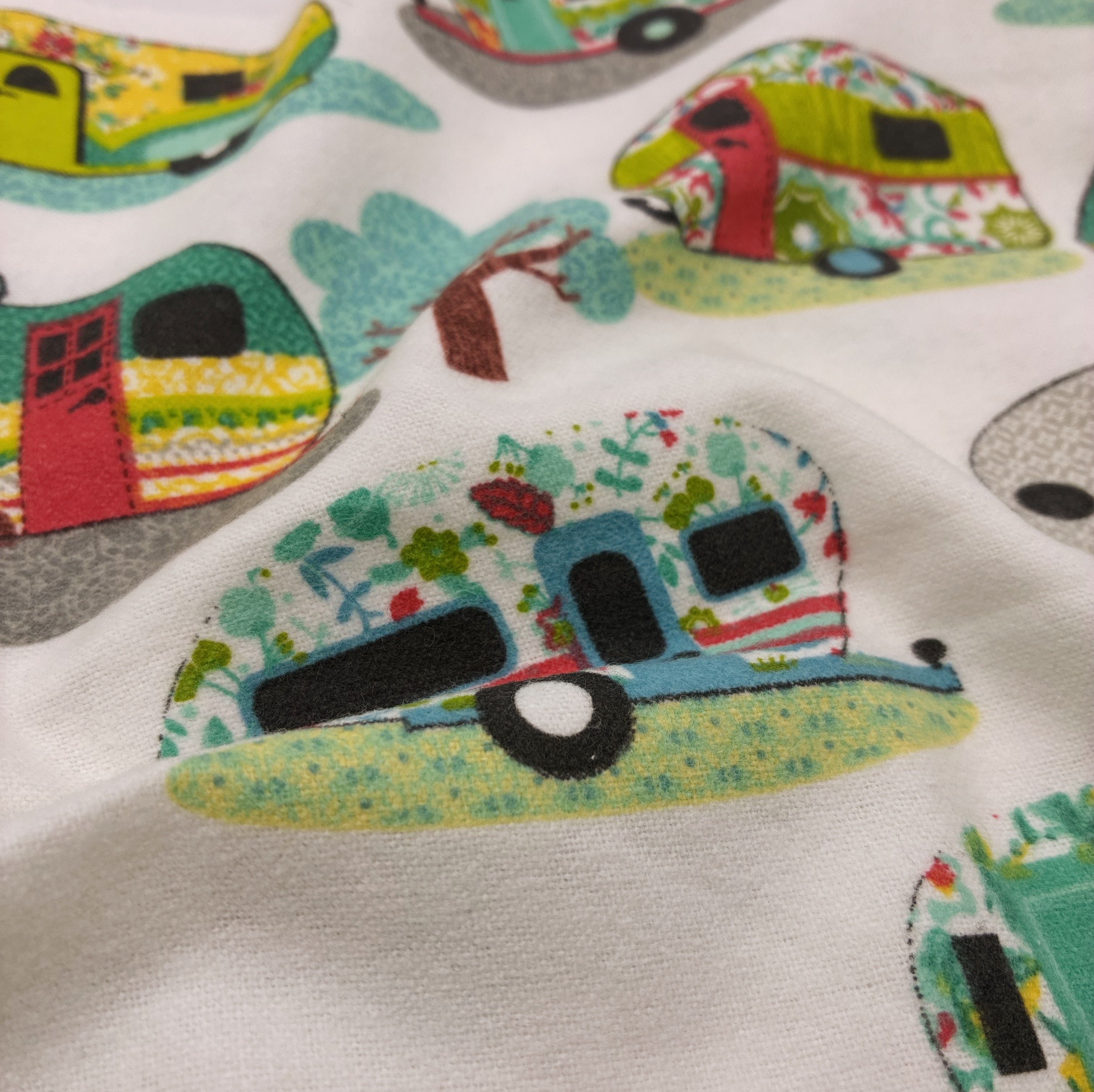 Cotton Flannelette - Going Camping (WFL0414)