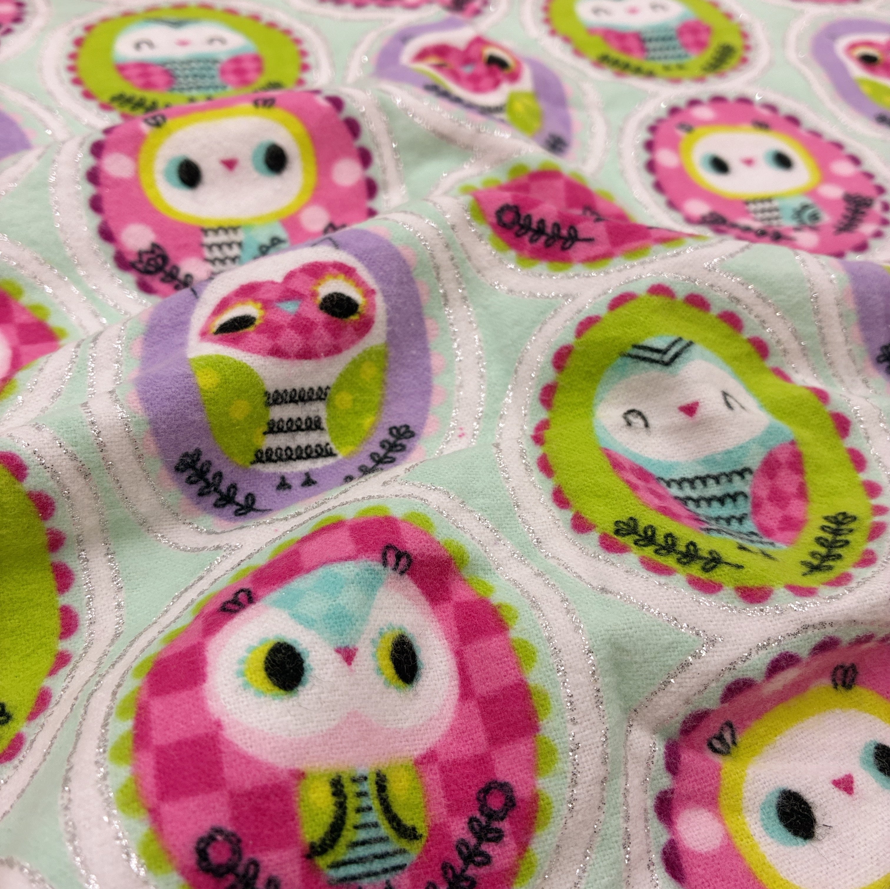 Cotton Flannelette - What a Hoot! (WFL0417,0422)