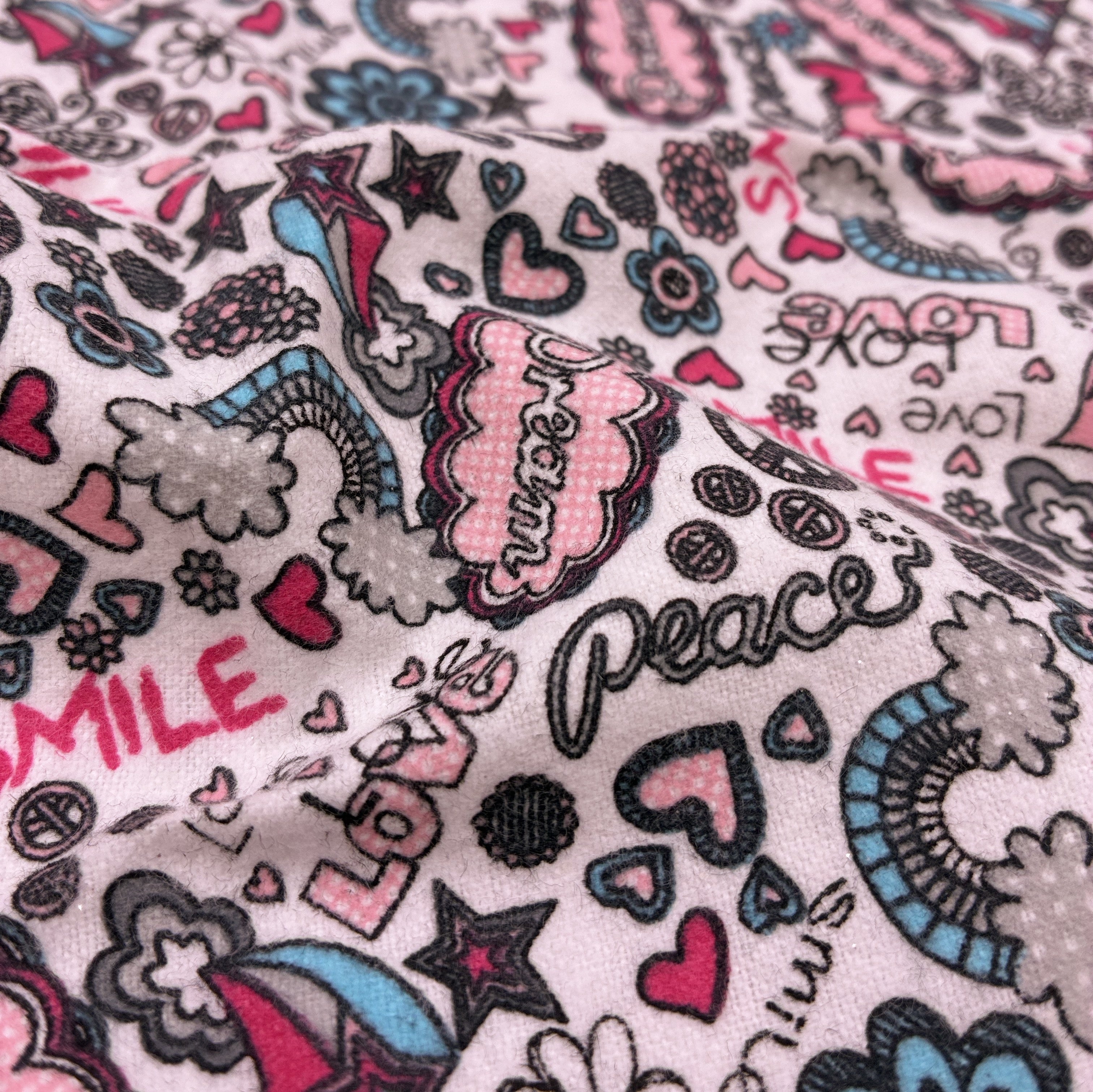 Cotton Flannelette - Doodles (WFL0419)
