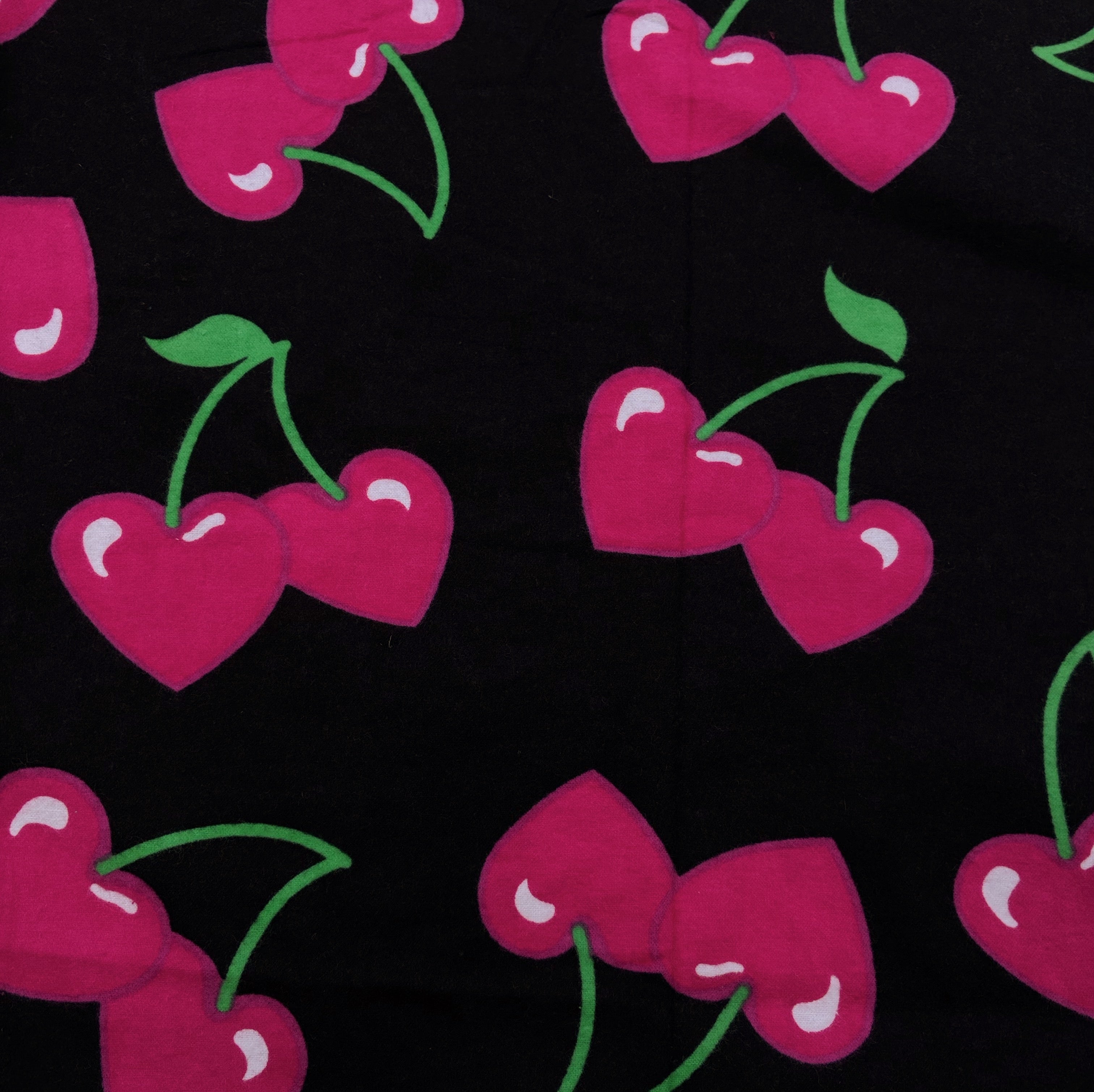 Cotton Flannelette - Cherry Love (WFL0425)