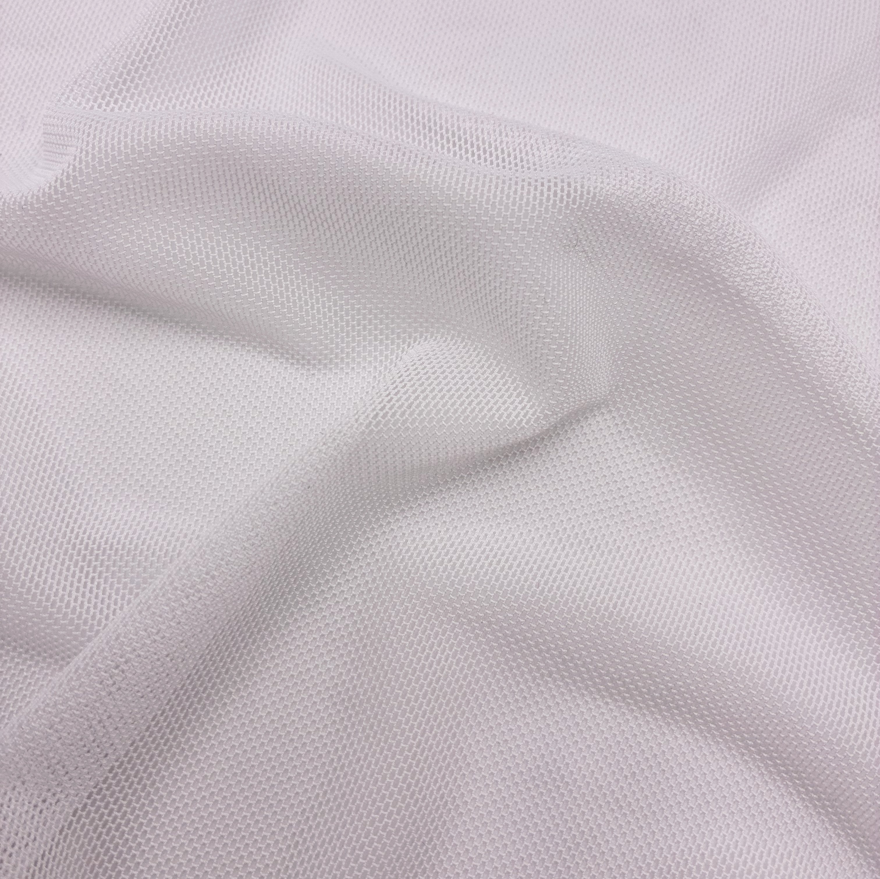 Fine Knit Stretch Mesh - Cool White (KLM0226)