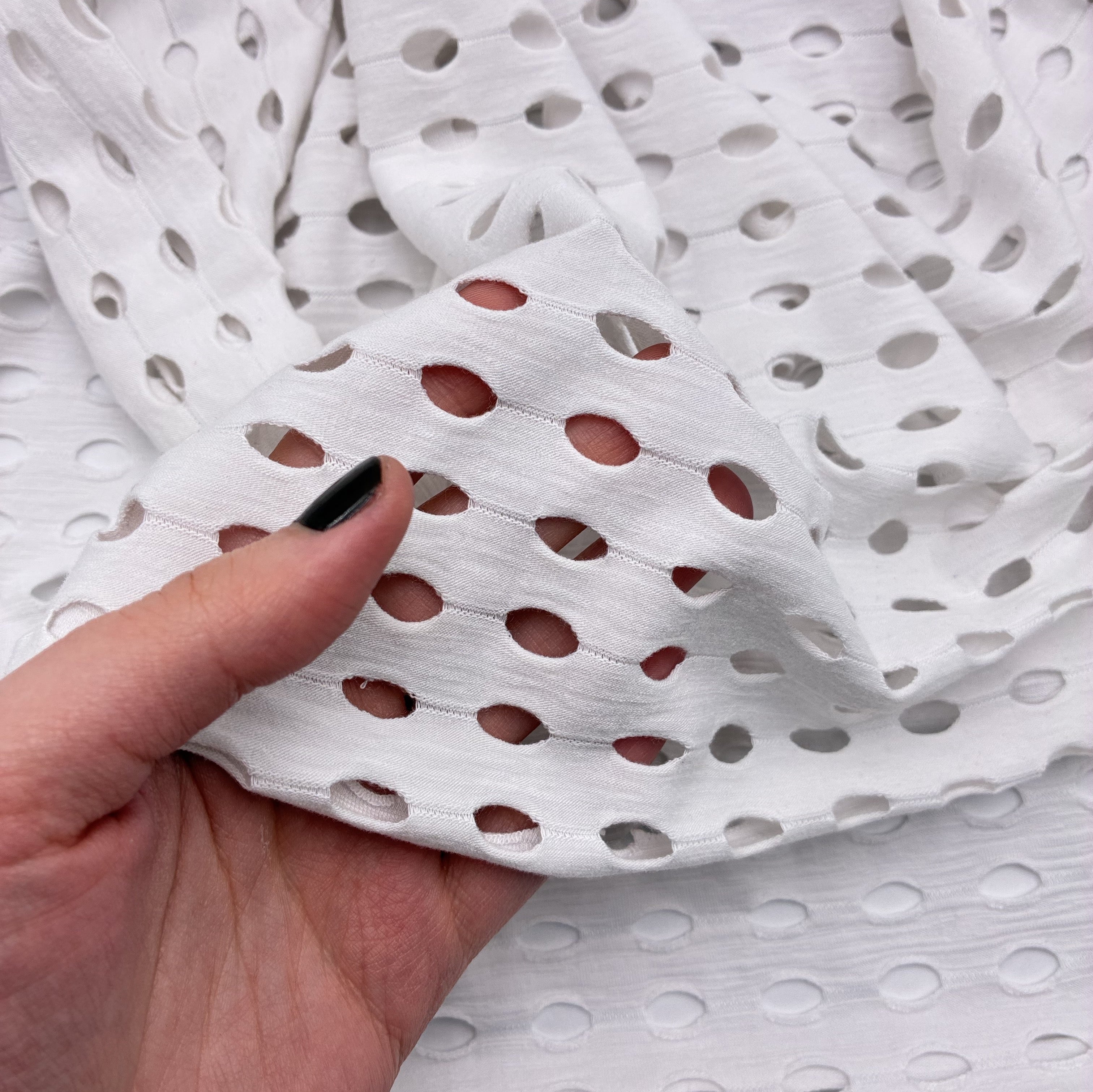 Knit Big Mesh - White (KLM0221)