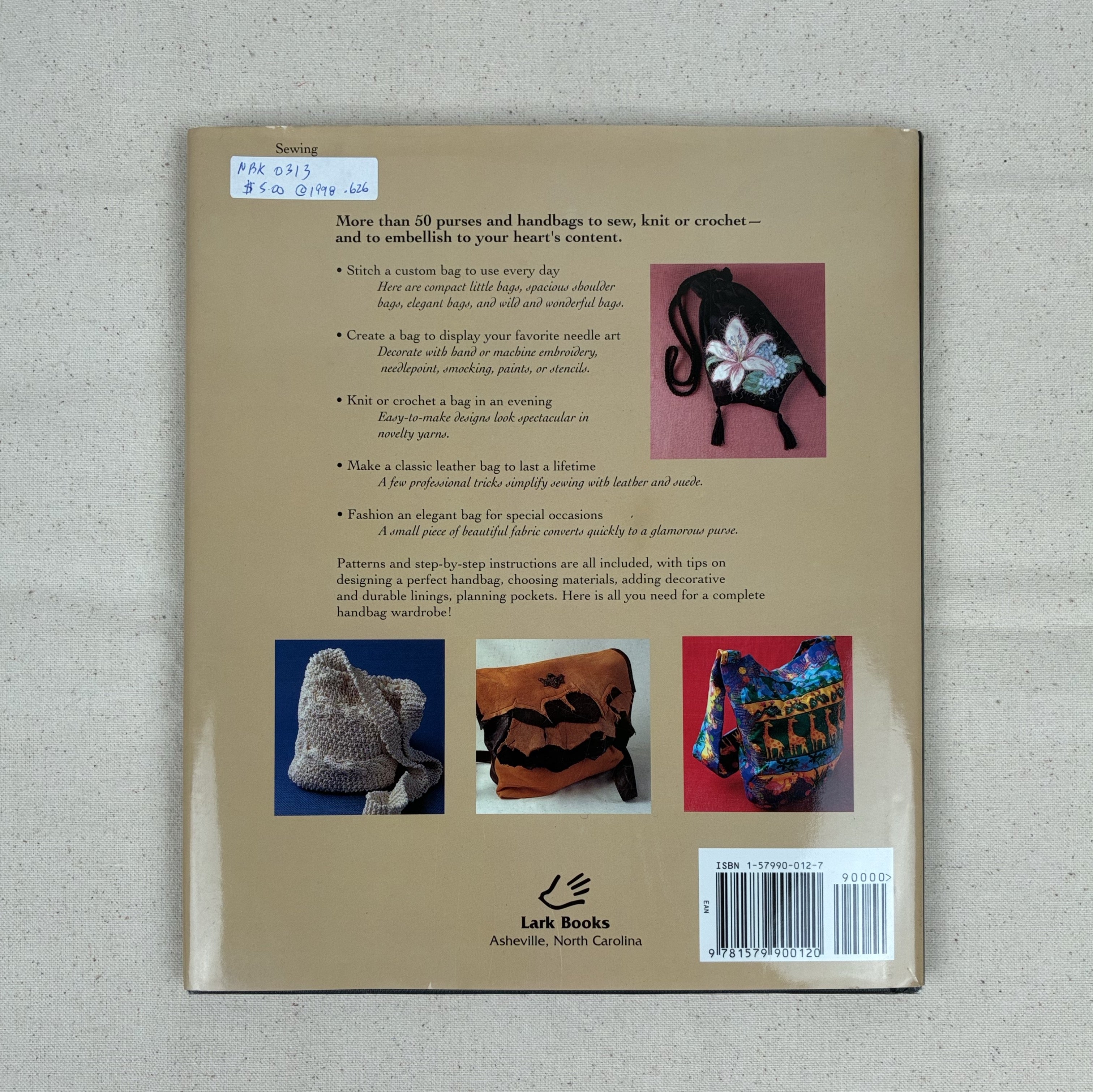 Bag Making Book - Making Handbags & Purses (NBK0313)