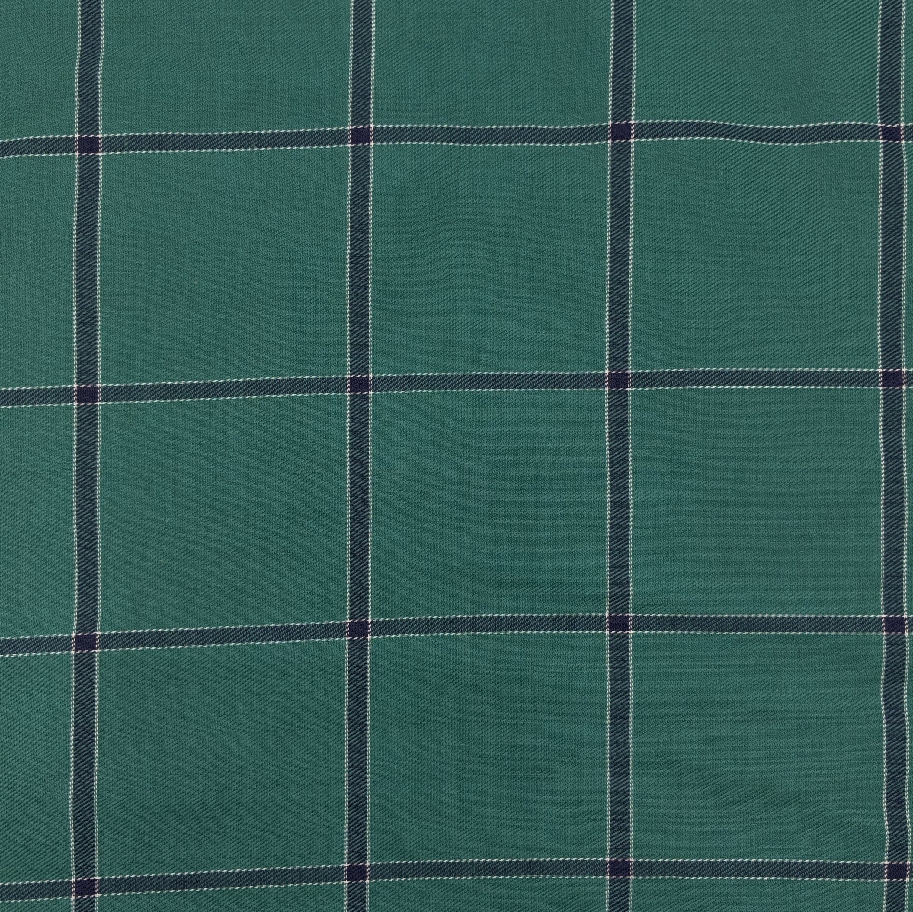 Woven Dress Weight - Teal Windowpane Plaid (WDW3582)