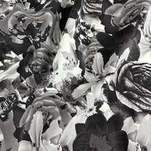 Load image into Gallery viewer, Supplex Jersey, Grey &amp; White Floral (KAC0488:489)
