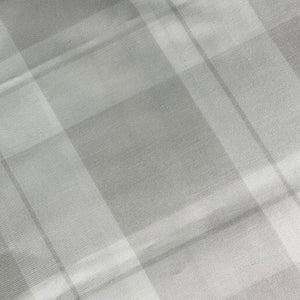 Cotton Twill Shirting, Pale Grey Windowpane (WDW1374:1375)