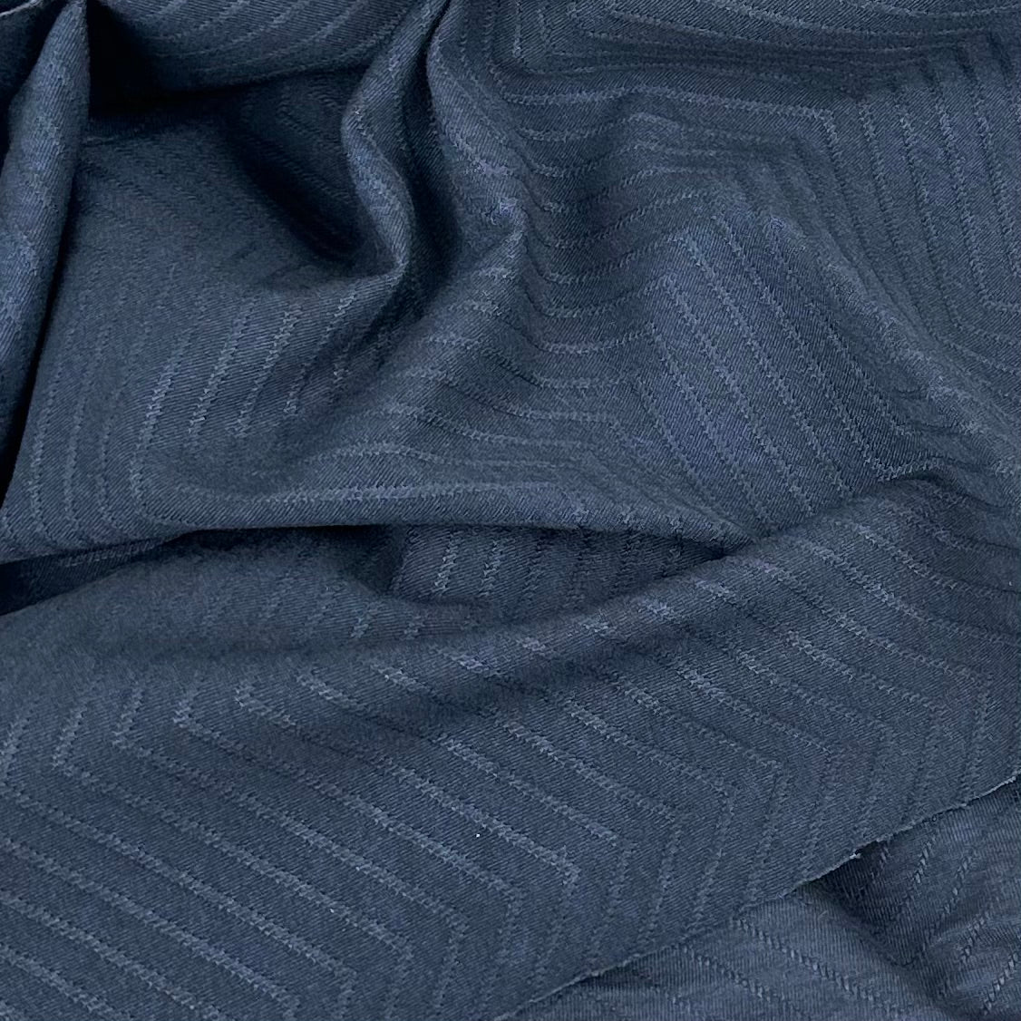 Supplex Jacquard, Navy Zig Zag (KAC0719,802)