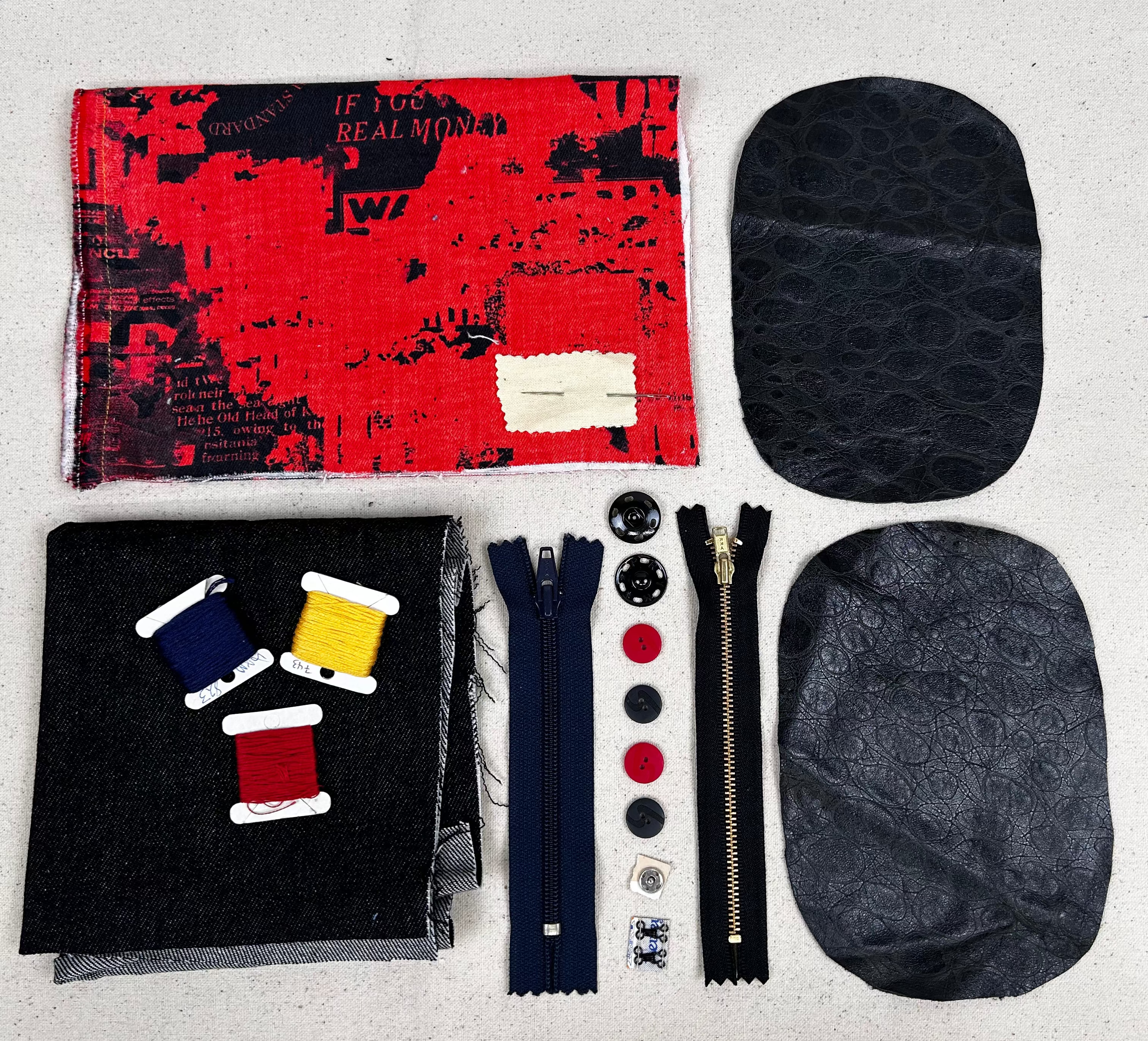 Mending Kit - Buttons, Patches, Zippers, and More (NXX1923)