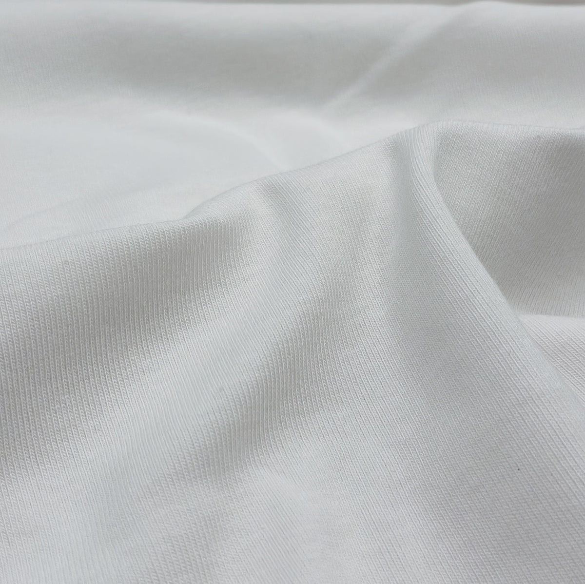 Pima Cotton Baby Rib - White (KRB0540)
