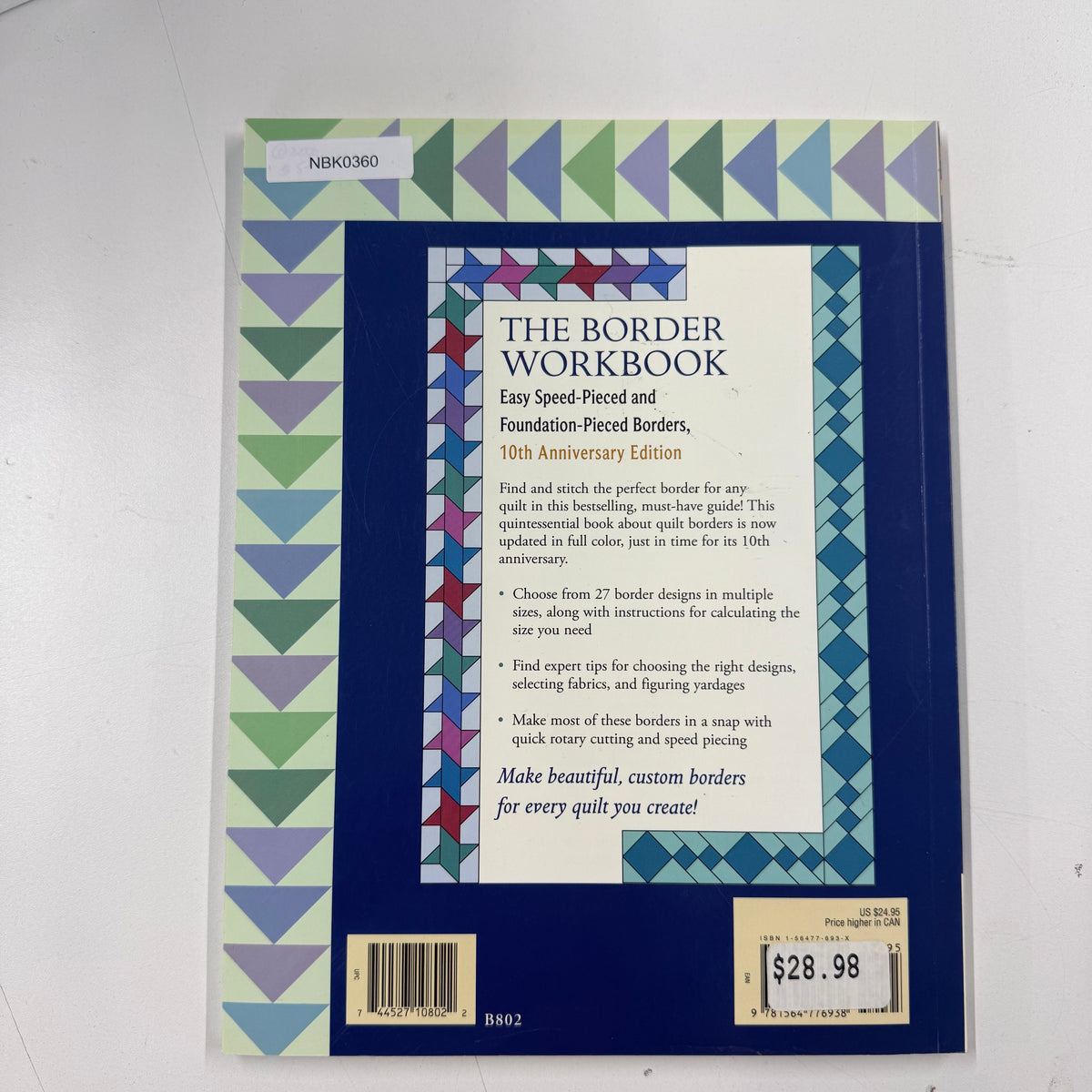 Sewing Book - The Border Workbook (NBK0360)