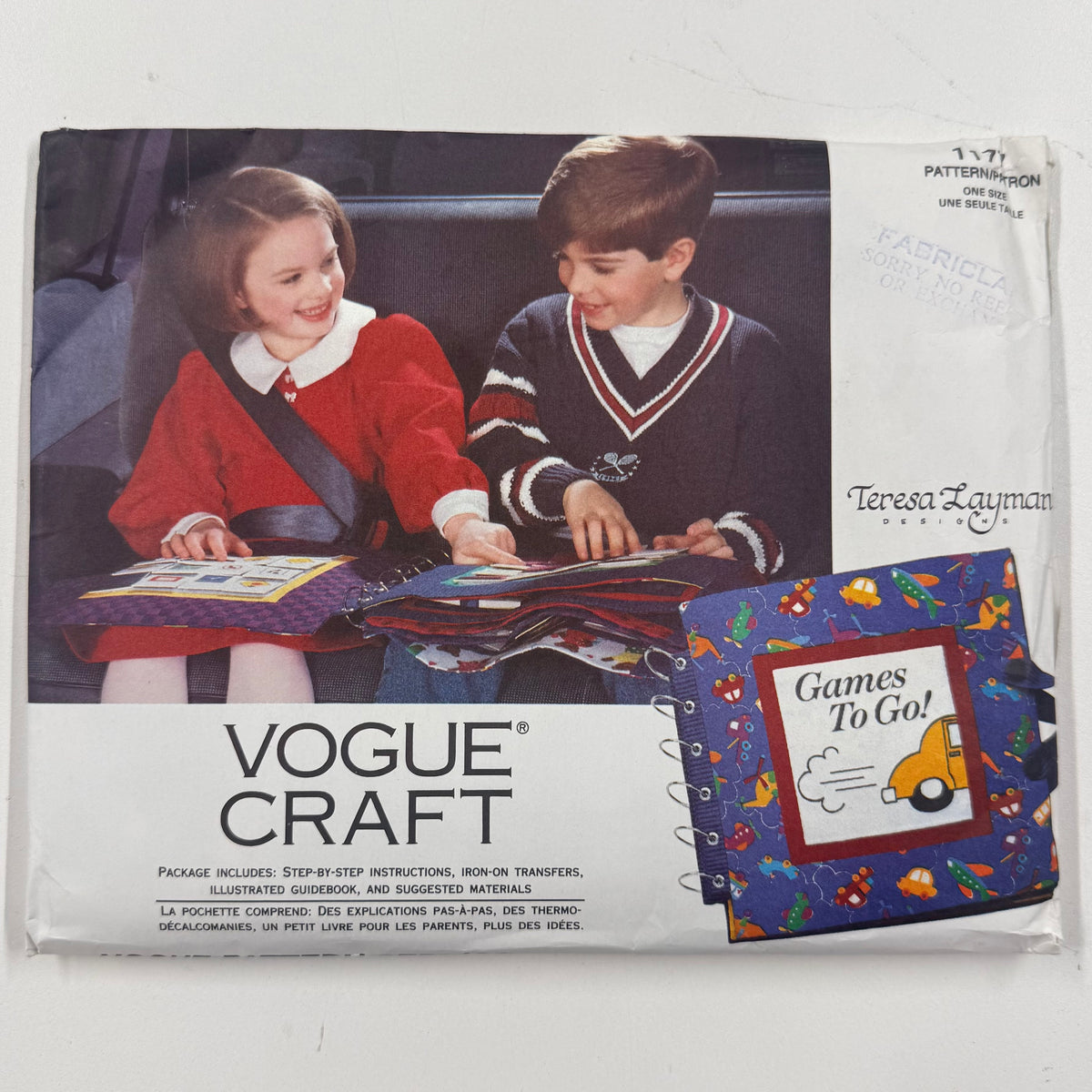 Vogue Craft Pattern - 1177 Games To Go Book (NPA0608)