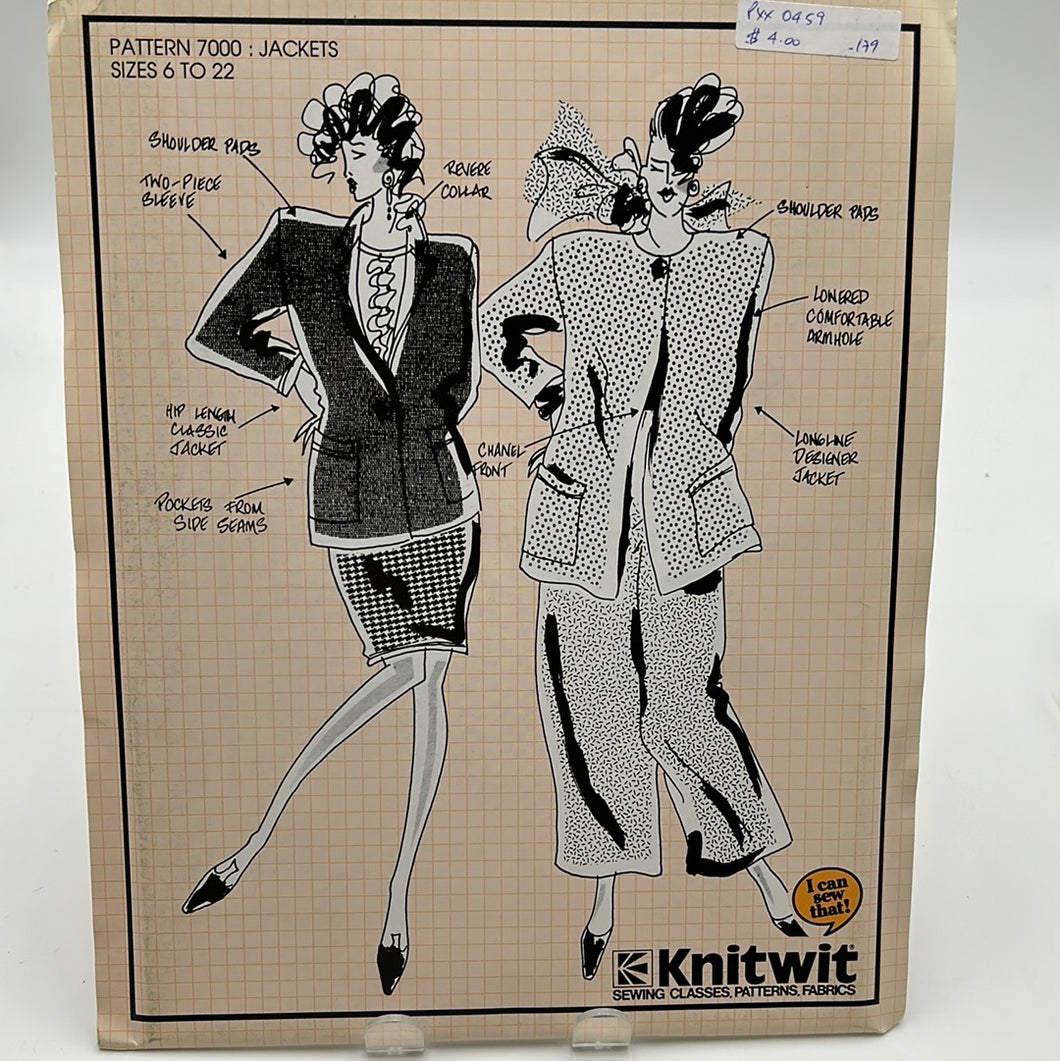 VINTAGE Knitwit Patterns, Jackets (PXX0459)