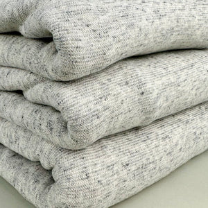 Cotton Sweater Knit, Pale Heathered Grey (KSW0404:405)