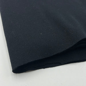 Cotton Rib Knit, Black (KRB0279)