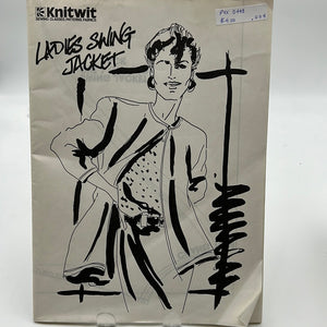 VINTAGE Knitwit Patterns, Ladies Swing Jacket (PXX0448)