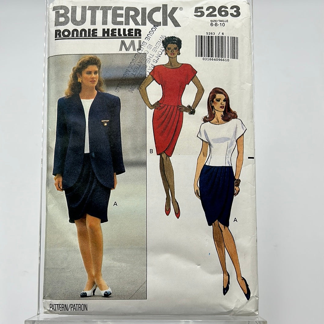 BUTTERICK Pattern, Misses' Jacket & Dress (PBT5263)