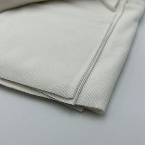 Cotton Rib Knit Tube, White (KRB0282)