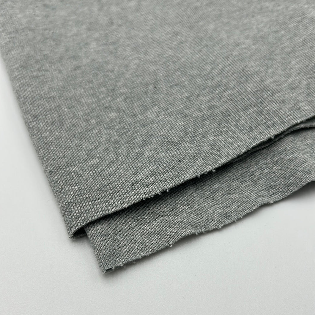 Cotton Fine Rib Knit, Grey (KRB0289)