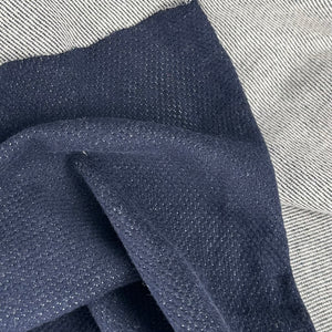 Cotton Melange Mix Sweater Knit, Navy or Black (KSW0382:383,592)