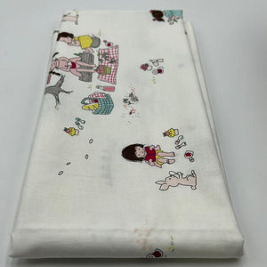 Riley Blake Quilting Cotton, White with Multi Designs (WQC1798)