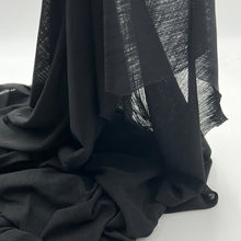 Load image into Gallery viewer, Semi-Sheer Heathered Jersey, Black (KJE0674)
