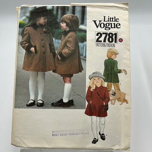 VOGUE Pattern, Children's Coat (PVO2781)