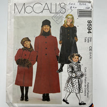 Load image into Gallery viewer, MCCALL&#39;S Pattern, Childrens &amp; Girls Lined Coat (PMC9594)
