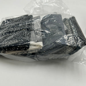 Quilting Scrap Bags, Browns & Blacks (WQC1753:1757, WQC1821:1826)