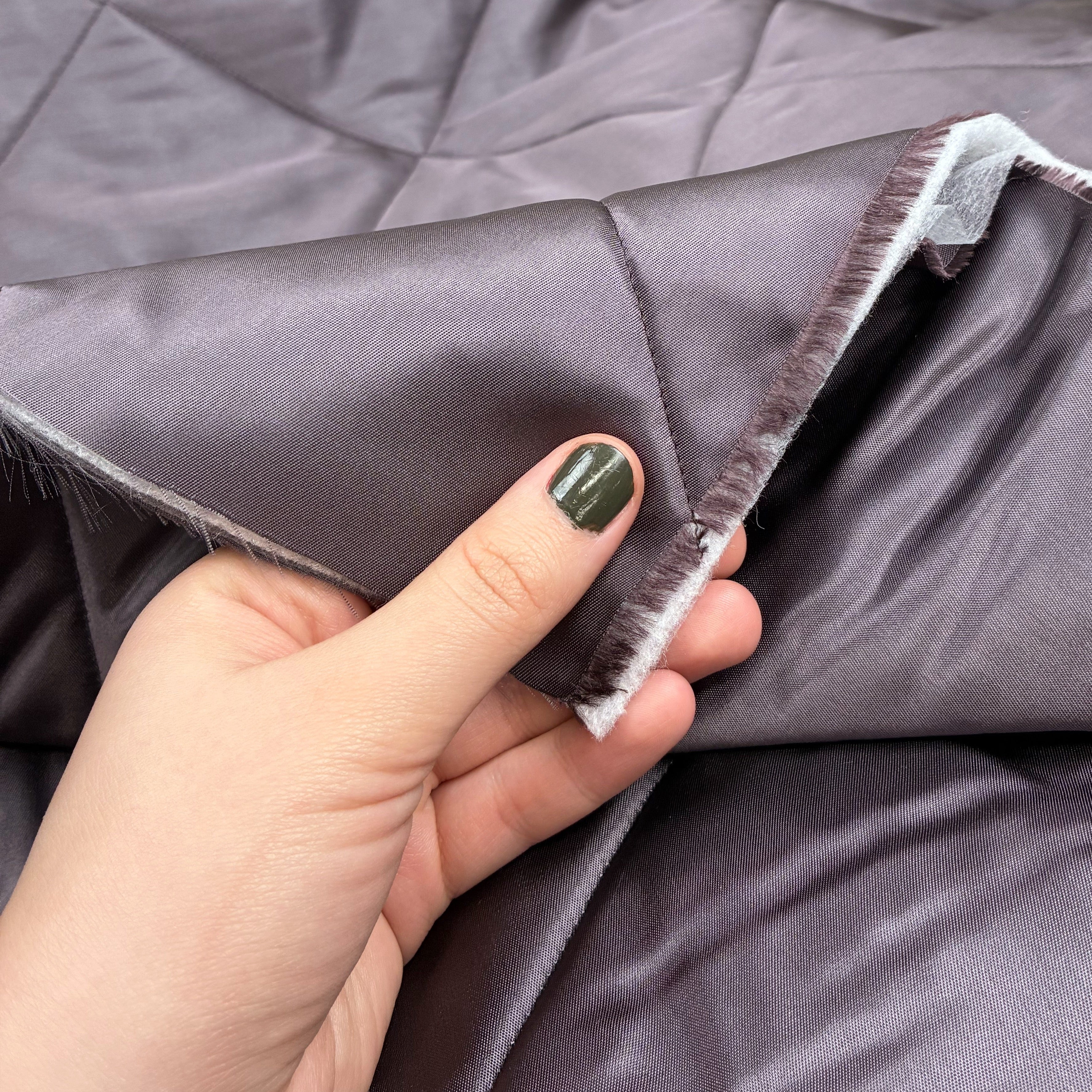 Quilted Coating/Lining - Plum Noir (WLN0023)(SOW