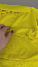 Load and play video in Gallery viewer, Satin Stripe Blouse Weight, Bright Yellow (WDW1803)
