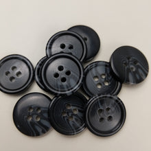 Load image into Gallery viewer, Plastic Buttons, Black and Grey (NBU0045)
