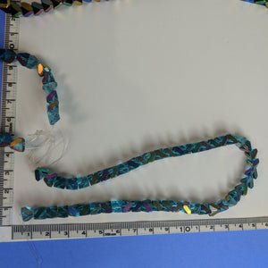 Glass Beads, Strand, Blues (NBD0064:65)