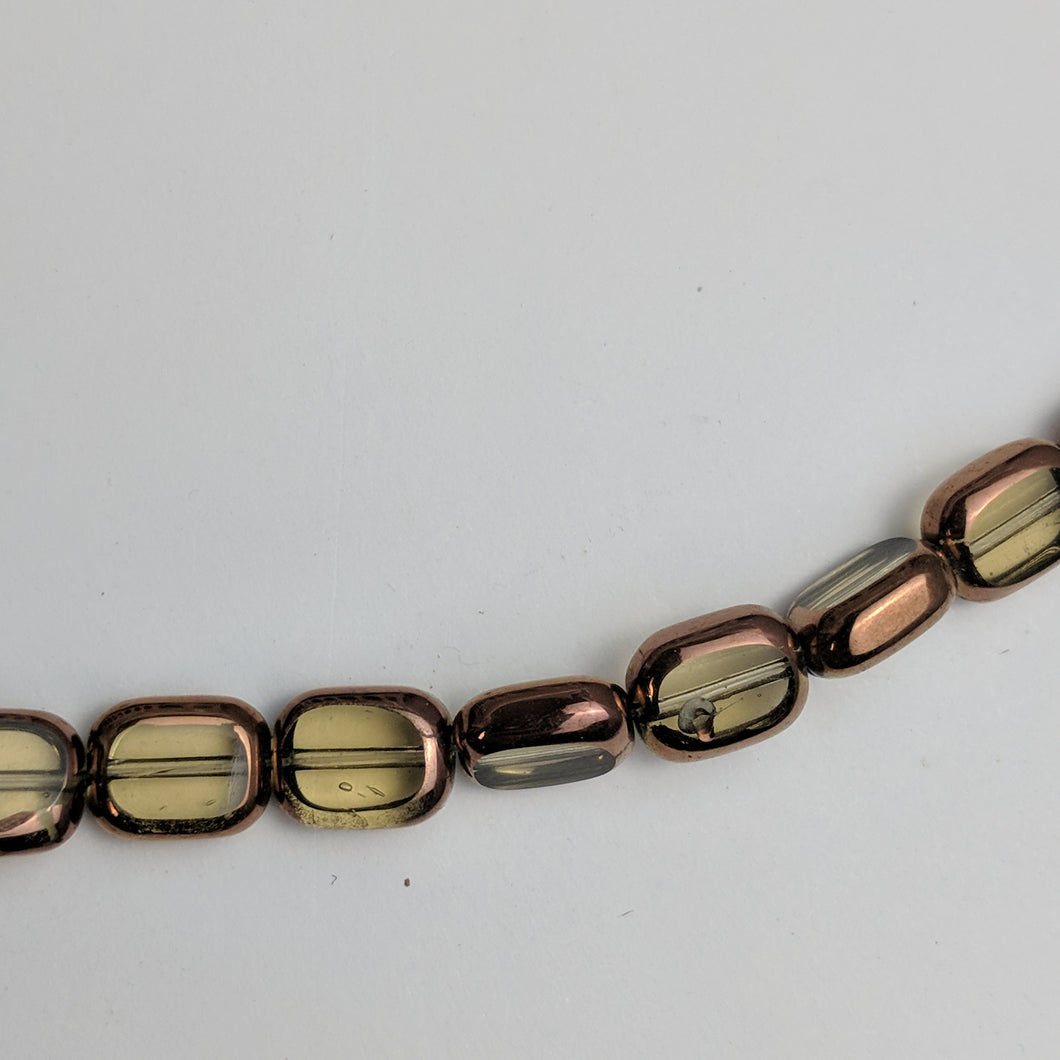 Glass/Metal Beads, Strand, 4 Colours  (NBD0071:74)