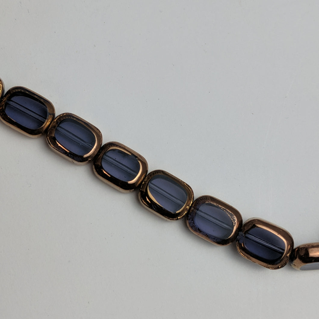Glass/Metal Beads, Strand, 4 Colours  (NBD0071:74)