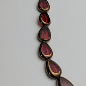 Glass/Metal Beads, Strand, 5 Colours (NBD0066:70)
