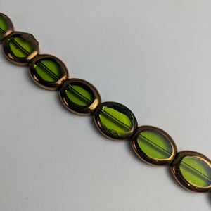 Glass/Metal Beads, Strand, 4 Colours (NBD0179:182)