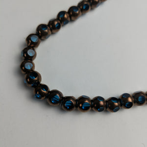 Glass/Metal Beads, Strand, 5 Colours (NBD0186:0190)