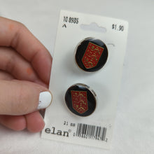 Load image into Gallery viewer, Plastic Buttons, Red and BLack (NBU0116)

