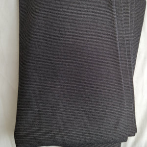 2x2 Cotton Rib Knit, Dark Charcoal & Mottled Light Grey (KRB0127:129)