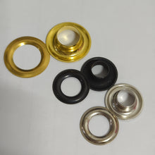 Load image into Gallery viewer, Grommets, Brass, Black &amp; Silver (NXX0794:0804)
